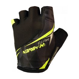 HAVEN Cyklistické rukavice krátkoprsté - MUTO - čierna/zelená