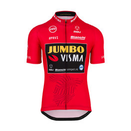 AGU Cyklistický dres s krátkym rukávom - JUMBO-VISMA 2019 - červená