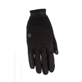 AGU Cyklistické rukavice dlhoprsté - LIGHT WINDPROOF - čierna