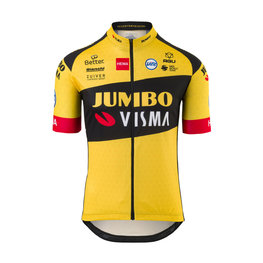 AGU Cyklistický dres s krátkym rukávom - JUMBO-VISMA 2020 - žltá/čierna
