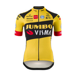 AGU Cyklistický dres s krátkym rukávom - JUMBO-VISMA '20 LADY - čierna/žltá