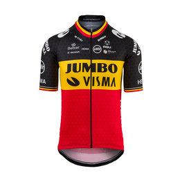 AGU Cyklistický dres s krátkym rukávom - JUMBO-VISMA 2021 - čierna/červená/žltá