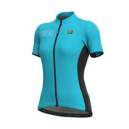 ALÉ Cyklistický dres s krátkym rukávom - COLOR BLOCK LADY - modrá