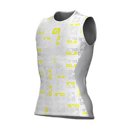ALÉ Cyklistické tielko - VELA ACTIVE - žltá/šedá