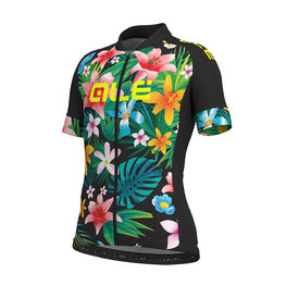 ALÉ Cyklistický dres s krátkym rukávom - SARTANA KIDS - čierna/viacfarebná