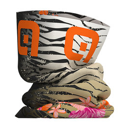 ALÉ Cyklistický nákrčník - SAVANA - biela/zlatá