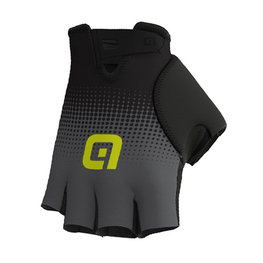 ALÉ Cyklistické rukavice krátkoprsté - DOTS  - čierna/šedá