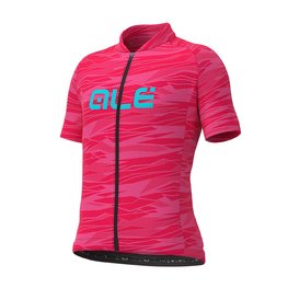 ALÉ Cyklistický dres s krátkym rukávom - ROCK KIDS - ružová