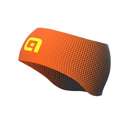 ALÉ Cyklistická čelenka - DOTS - čierna/oranžová