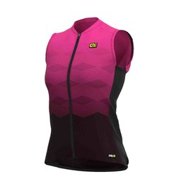 ALÉ Cyklistický dres bez rukávov - MAGNITUDE LADY - modrá