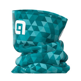 ALÉ Cyklistický nákrčník - TRIANGLES - zelená/tyrkysová