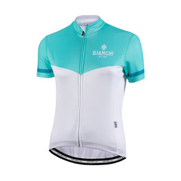 BIANCHI MILANO Cyklistický dres s krátkym rukávom - GINOSA LADY - modrá/biela