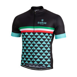 BIANCHI MILANO Cyklistický dres s krátkym rukávom - CODIGORO - čierna