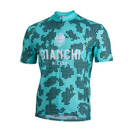 BIANCHI MILANO Cyklistický dres s krátkym rukávom - PRIOLO MTB - modrá