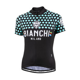 BIANCHI MILANO Cyklistický dres s krátkym rukávom - CROSIA LADY - modrá/čierna