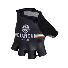 BIANCHI MILANO Cyklistické rukavice krátkoprsté - ENAS - čierna