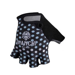 BIANCHI MILANO Cyklistické rukavice krátkoprsté - ENAS - svetlo modrá/čierna