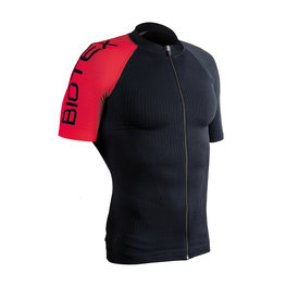 BIOTEX Cyklistický dres s krátkym rukávom - ULTRA - čierna/červená