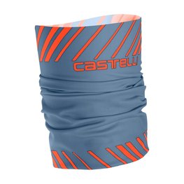 CASTELLI Cyklistický nákrčník - ARRIVO 3 THERMO - oranžová/modrá