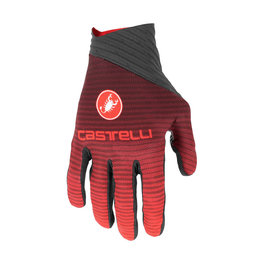 CASTELLI Cyklistické rukavice dlhoprsté - CW 6.1 CROSS - červená