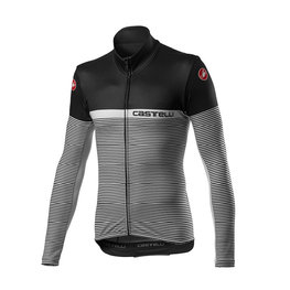 CASTELLI Cyklistický dres s dlhým rukávom zimný - MARINAIO LONG - čierna/šedá