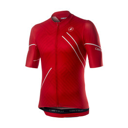 CASTELLI Cyklistický dres s krátkym rukávom - PASSO - červená