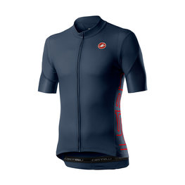 CASTELLI Cyklistický dres s krátkym rukávom - ENTRATA V - modrá