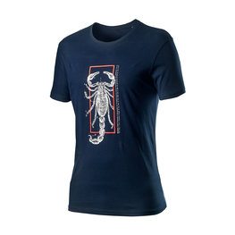 CASTELLI Cyklistické tričko s krátkym rukávom - LOGO - modrá