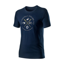 CASTELLI Cyklistické tričko s krátkym rukávom - SARTO - modrá