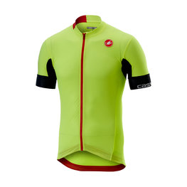 CASTELLI Cyklistický dres s krátkym rukávom - AERO RACE 4.1 SOLID - žltá