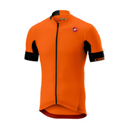 CASTELLI Cyklistický dres s krátkym rukávom - AERO RACE 4.1 SOLID - oranžová