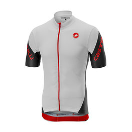 CASTELLI Cyklistický dres s krátkym rukávom - ENTRATA 3.0 - biela/červená