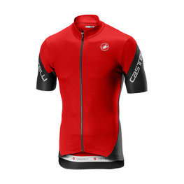 CASTELLI Cyklistický dres s krátkym rukávom - ENTRATA 3.0 - červená/čierna