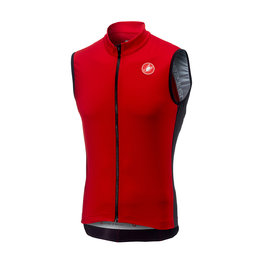 CASTELLI Cyklistický dres bez rukávov - ENTRATA 3.0 - červená/čierna