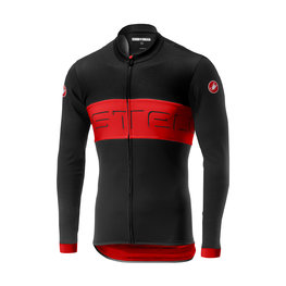 CASTELLI Cyklistický dres s dlhým rukávom letný - PROLOGO VI SUMMER - červená/čierna