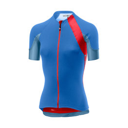 CASTELLI Cyklistický dres s krátkym rukávom - SCHEGGIA 2.0 LADY - modrá/červená