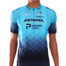 GIORDANA Cyklistický dres s krátkym rukávom - ASTANA 2021 VERO PRO - tyrkysová
