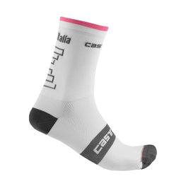 CASTELLI Cyklistické ponožky klasické - GIRO 2019 - biela