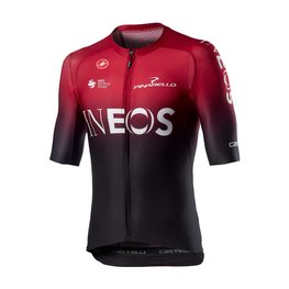 CASTELLI Cyklistický dres s krátkym rukávom - INEOS 2020 - červená/čierna