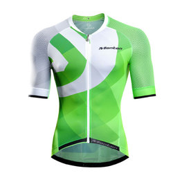MONTON Cyklistický dres s krátkym rukávom - ARG - zelená/biela