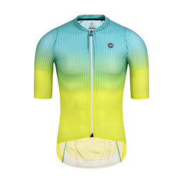 MONTON Cyklistický dres s krátkym rukávom - SPACE - žltá/zelená