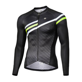 MONTON Cyklistický dres s dlhým rukávom letný - FLYBY SUMMER - čierna