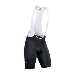 MONTON Cyklistické nohavice krátke s trakmi - MOVEMENT LADY - čierna