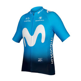 Cyklistický dres s krátkym rukávom - MOVISTAR 2019 - modrá/svetlo modrá/biela