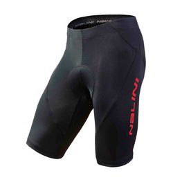 NALINI Cyklistické nohavice krátke bez trakov - AHS GRUPPO - červená/čierna