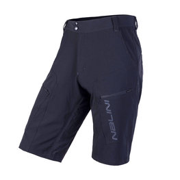NALINI Cyklistické nohavice krátke bez trakov - AIS CLICK MTB - čierna