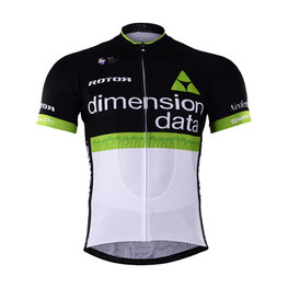 BONAVELO Cyklistický dres s krátkym rukávom - DIMENSION DATA 2017 - čierna/zelená/biela