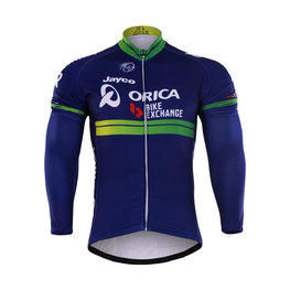 Cyklistický dres s dlhým rukávom zimný - ORICA 2017 WINTER - modrá