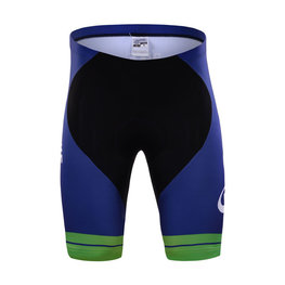 Cyklistické nohavice krátke bez trakov - ORICA 2017 - čierna/zelená/modrá