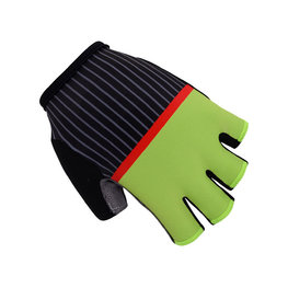 Cyklistické rukavice krátkoprsté - TREK 2017 - žltá/čierna